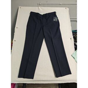 NWT Sears David Taylor DT FlexSlax Navy Blue Comfort Flex Waistband Pants 38x29